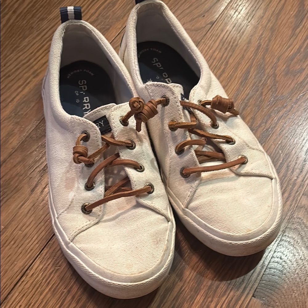 Sperry White Canvas Sneakers